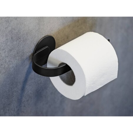 Aluminiowy uchwyt na papier BIVIO, montaż bez wiercenia