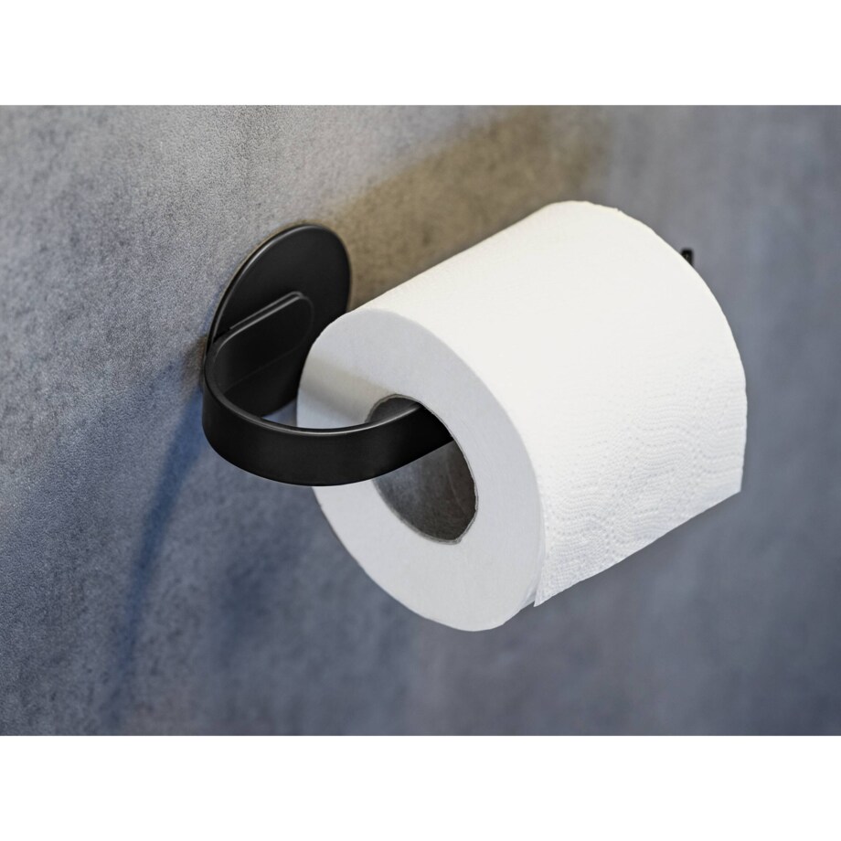 Aluminiowy uchwyt na papier BIVIO, montaż bez wiercenia