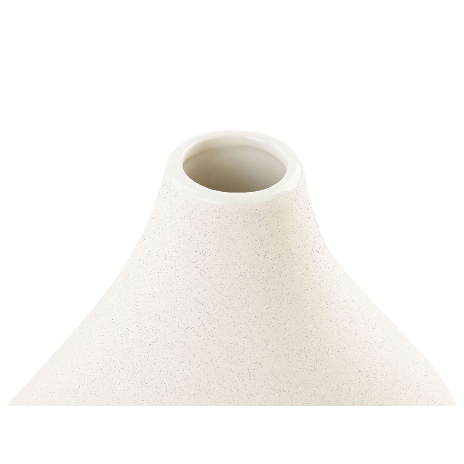Wazon na kwiaty ceramiczny 32 cm biały KOMOTINI