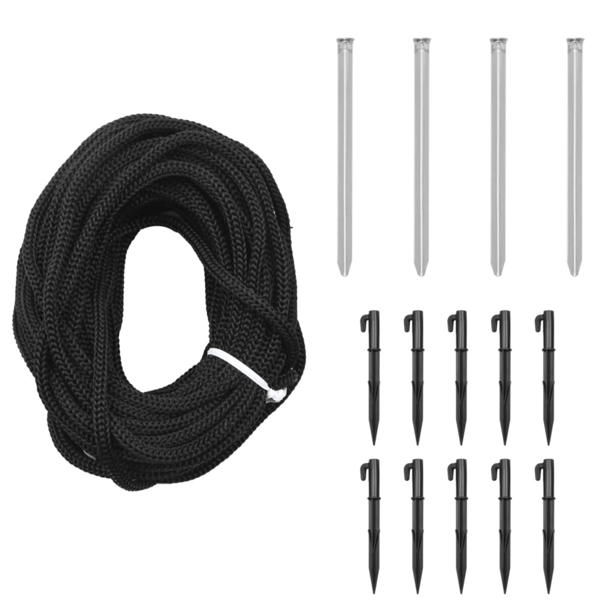 vidaXL Choinka z kołkiem gruntowym, 3000 ciepłych białych LED, 800 cm