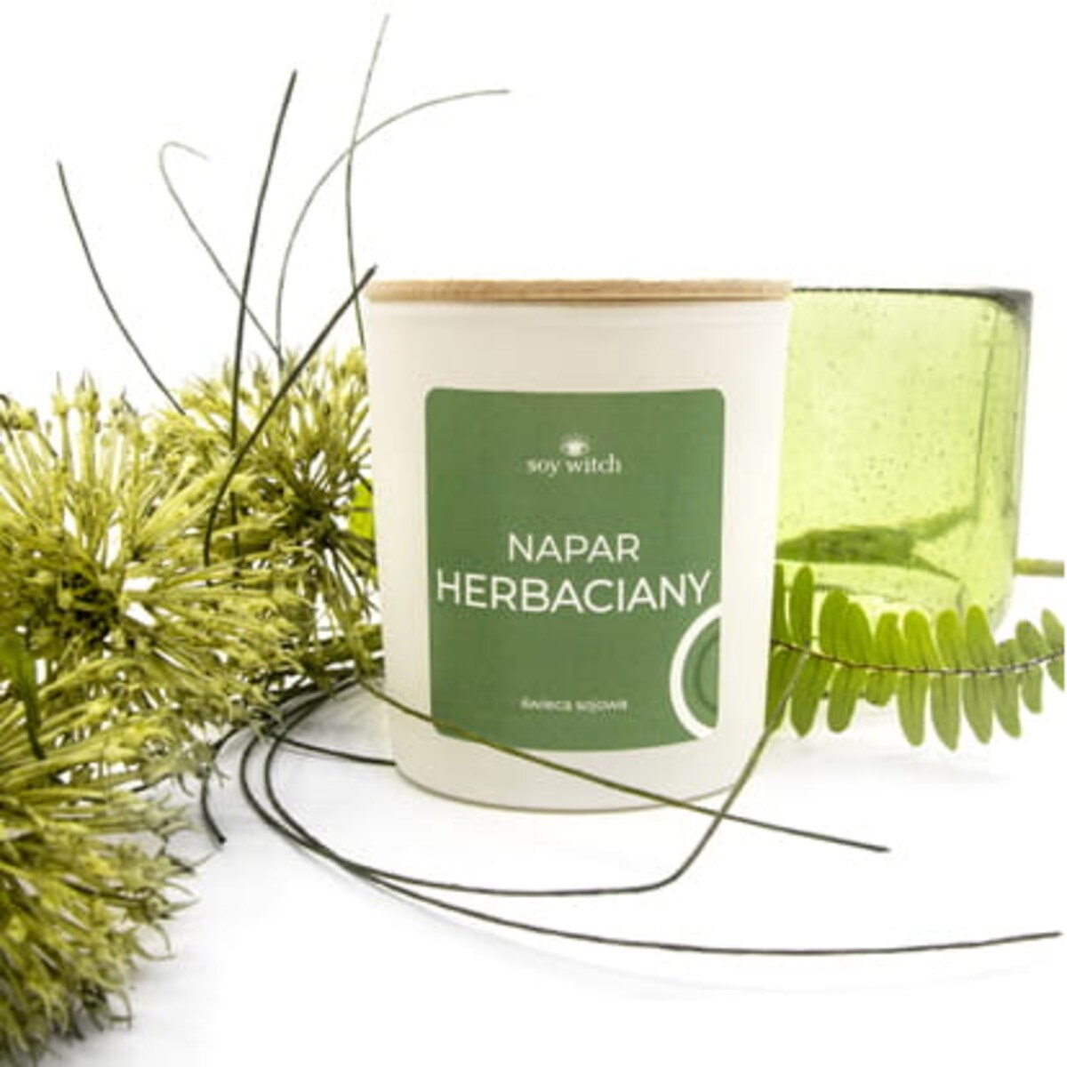 Świeczka Sojowa Zapachowa w Szkle Napar Herbaciany Świeca 35H Wegańska