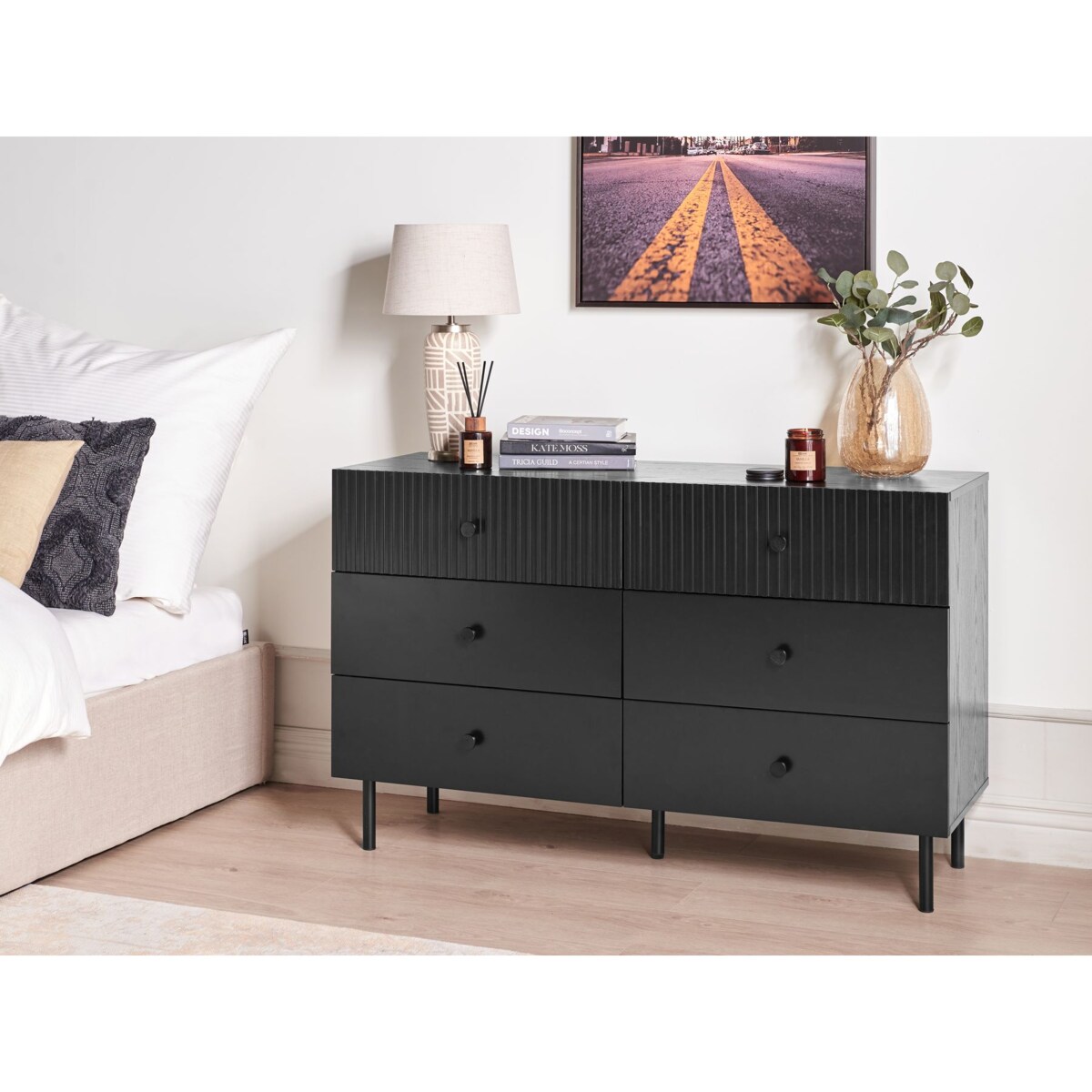 Komoda czarna COVENTRY