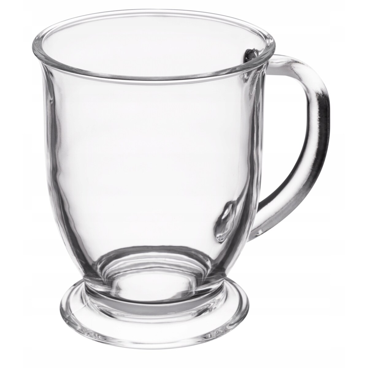 SZKLANKA KUBEK na latte kawę herbatę napoje duży 450 ml na stopce wysoka 6x