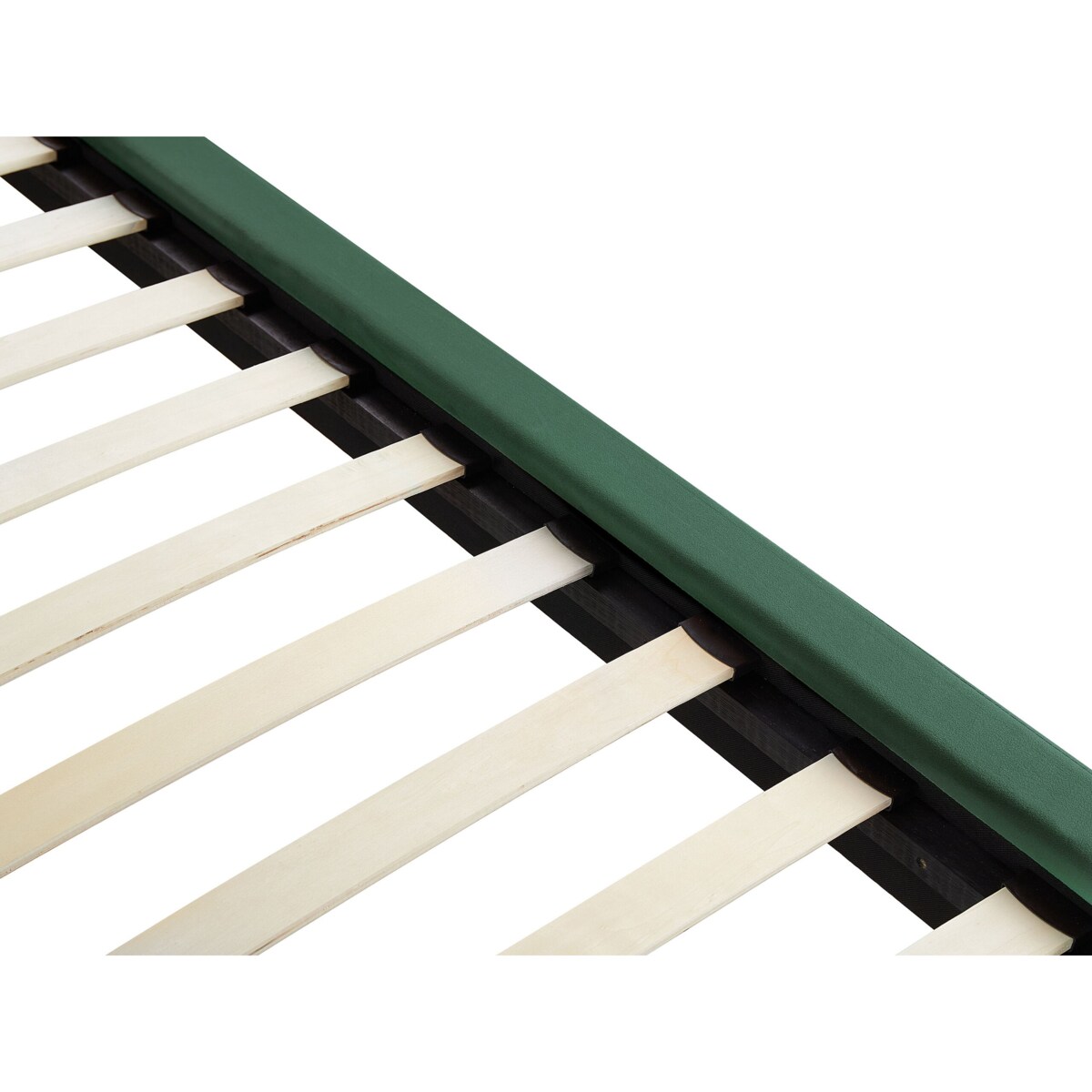 Łóżko welurowe 160 x 200 cm zielone MELLE