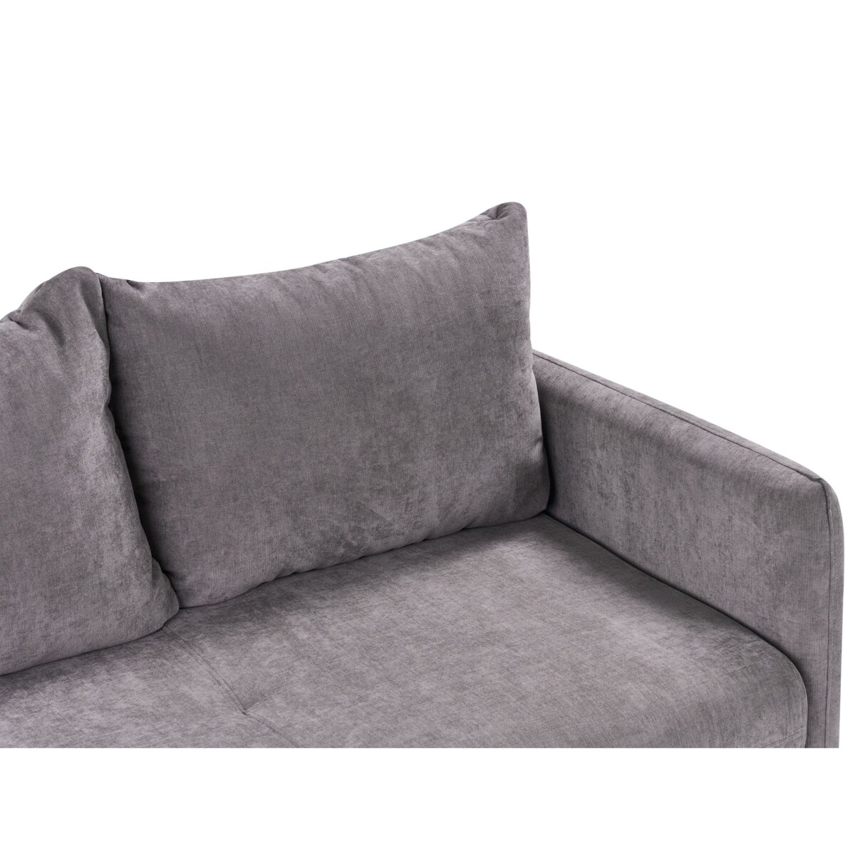 Sofa rozkładana HOLSEN Brązowy Tkanina