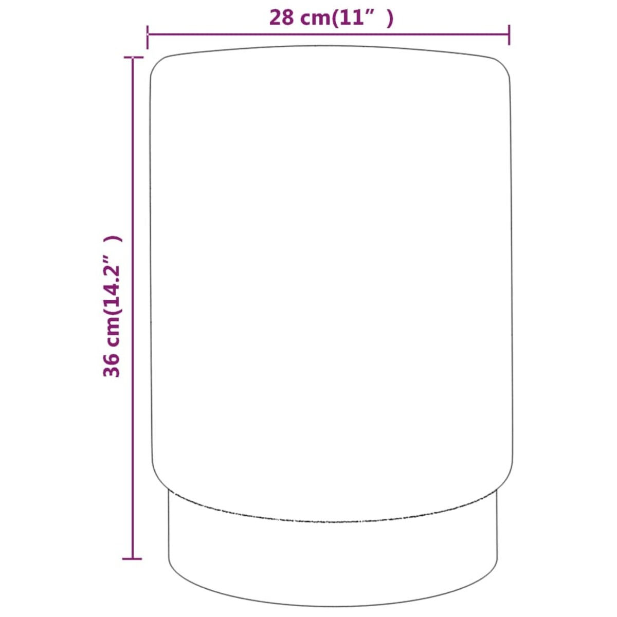 vidaXL Stołek, niebiesko-złoty, aksamit 28 x 36 cm