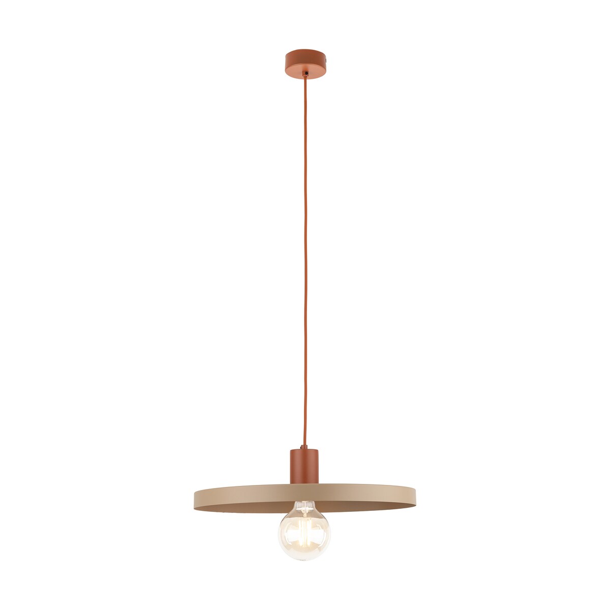 Lampa Wisząca SILA BRICK SABIA Ceglasty 40 cm E27 TK Lighting