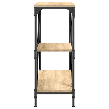 vidaXL Stolik konsolowy, dąb sonoma, 88,5x30x75 cm