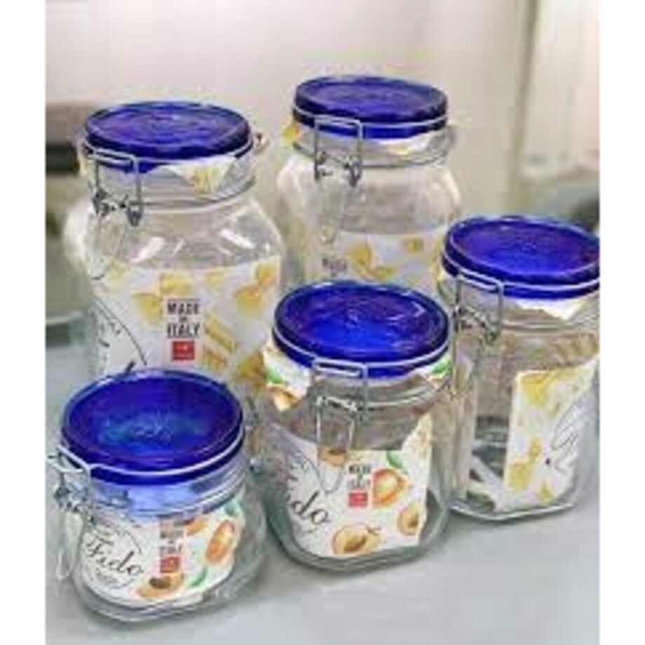 SŁOIK POJEMNIK hermetyczny 2 L BORMIOLI BLUE FIDO na żywność kapustę grzyby