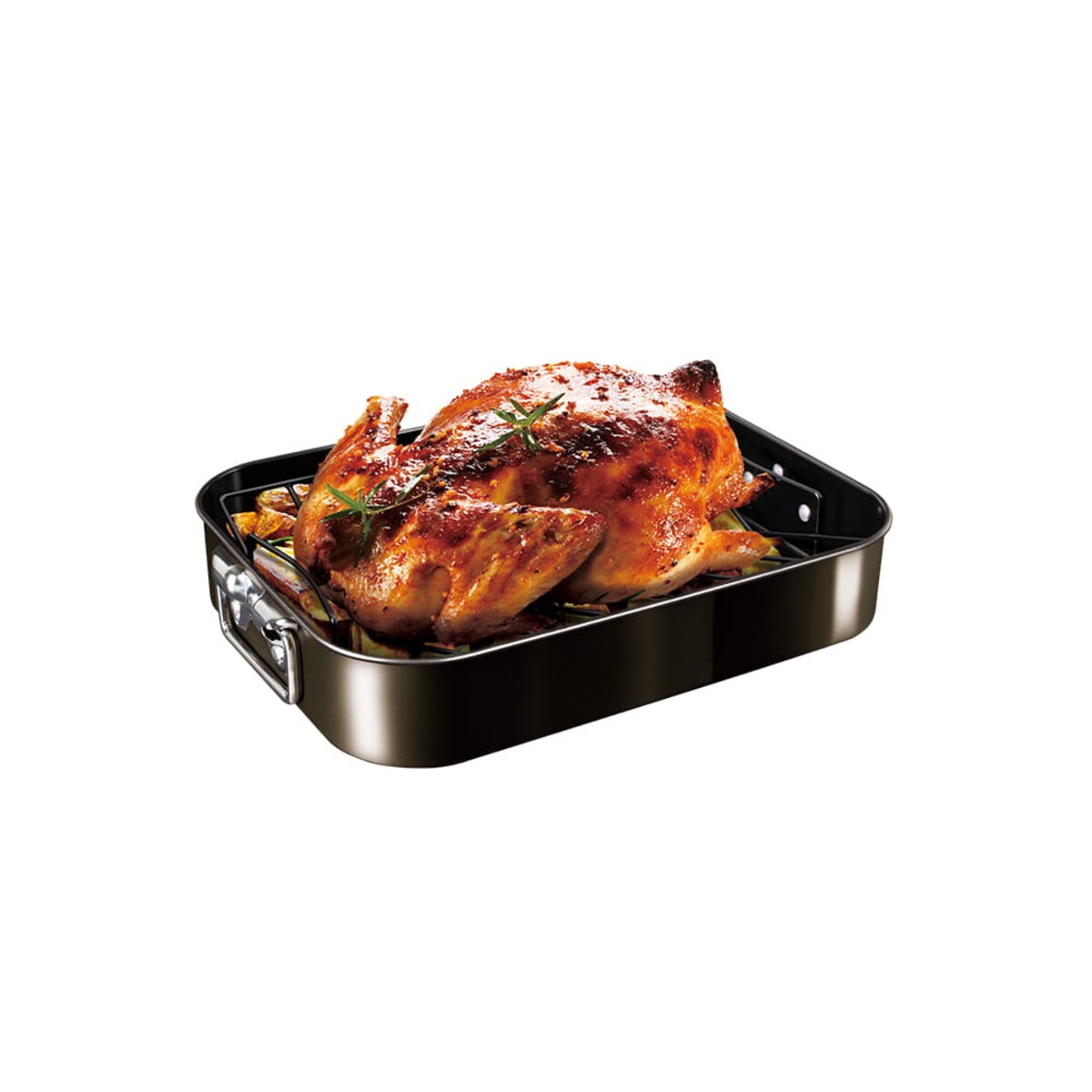 Brytfanna do pieczenia z rusztem 41.5x32cm BERLINGER HAUS Shiny Black