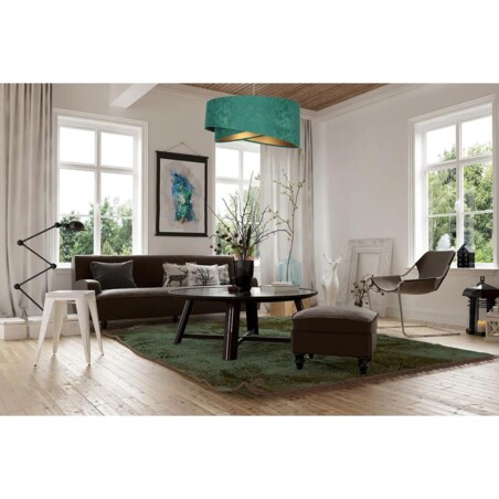 Lampa wisząca GEMSTONE zielona/złota