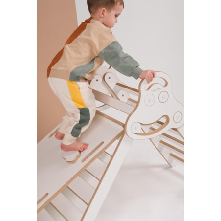 Drabinka Pikler + DUŻA zjeżdżalnia CHMURKI