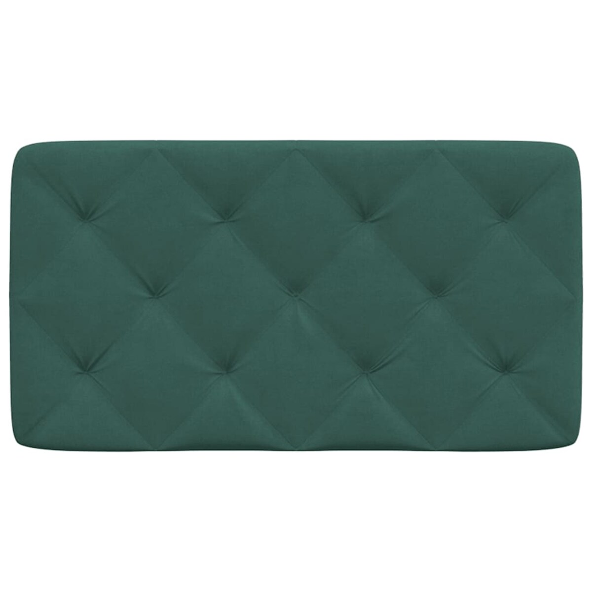 vidaXL Poduszka na wezgłowie, ciemnozielona, 80 cm, aksamitna