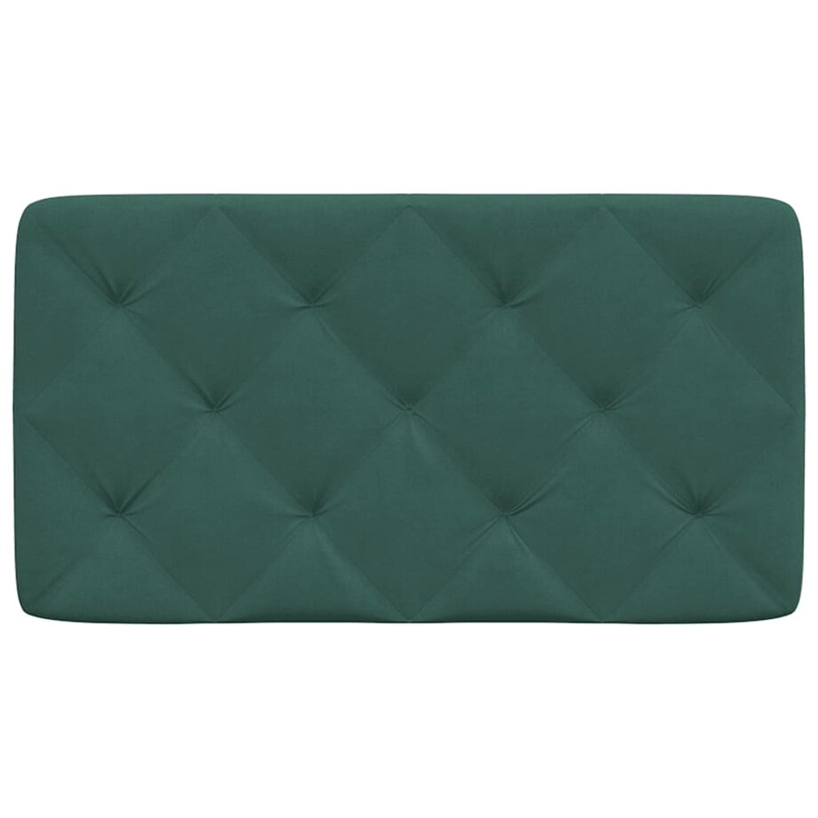 vidaXL Poduszka na wezgłowie, ciemnozielona, 80 cm, aksamitna