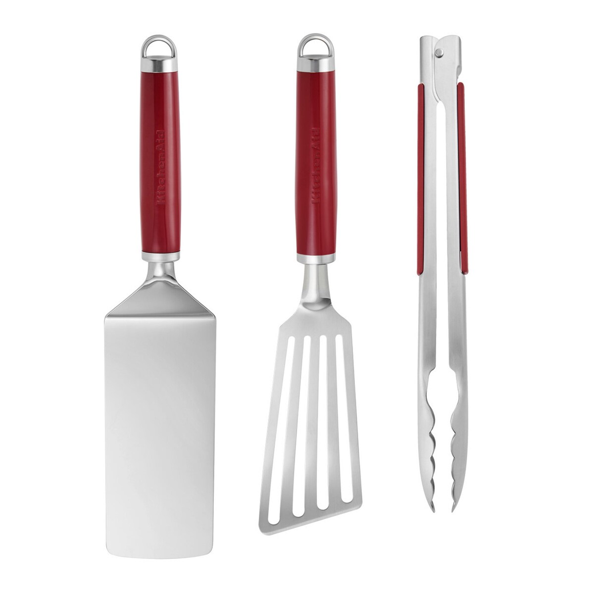 KitchenAid zestaw do grilla szczypce + 2 łopatki Empire Red