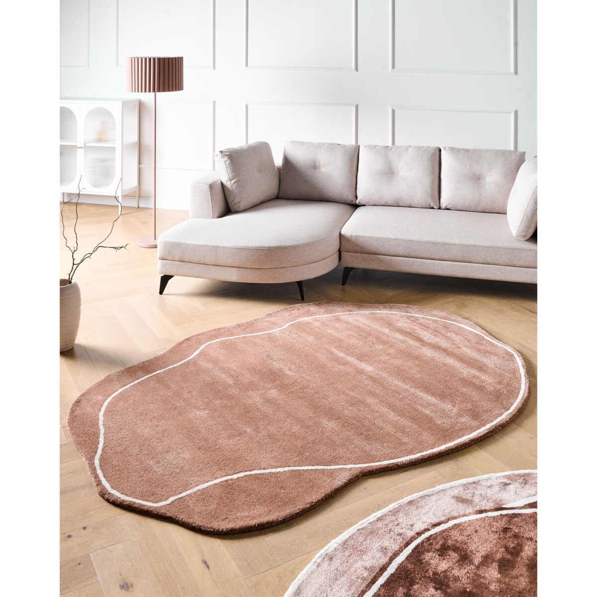 Dywan DERA Brązowy 160 x 230 cm Wiskoza