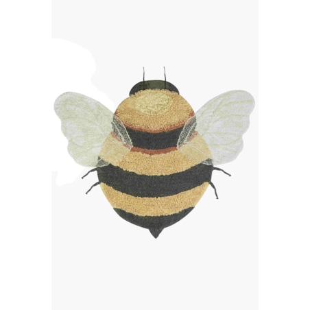 Dywan bawełniany Bee do prania w pralce, Planet Bee, Lorena Canals