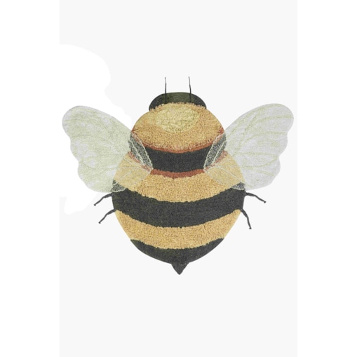 Dywan bawełniany Bee do prania w pralce, Planet Bee, Lorena Canals