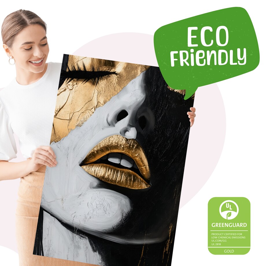 OBRAZ DO SYPIALNI NA PŁÓTNIE PORTRET KOBIETY ABSTRAKCJA STYL GLAMOUR 50x70cm