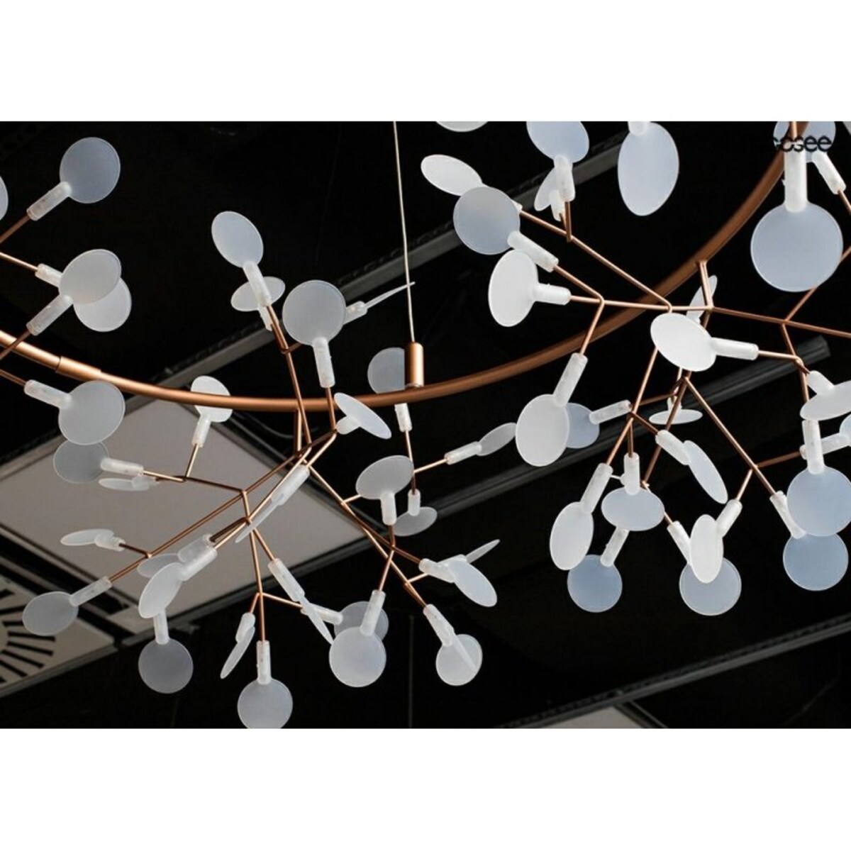 Wisząca lampa Flora MSE010100216 LED 64,8W miedziana