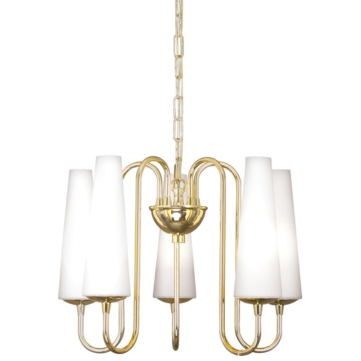 Żyrandol świecznikowy Magnum 1127 Zumaline na łańcuchu złoty