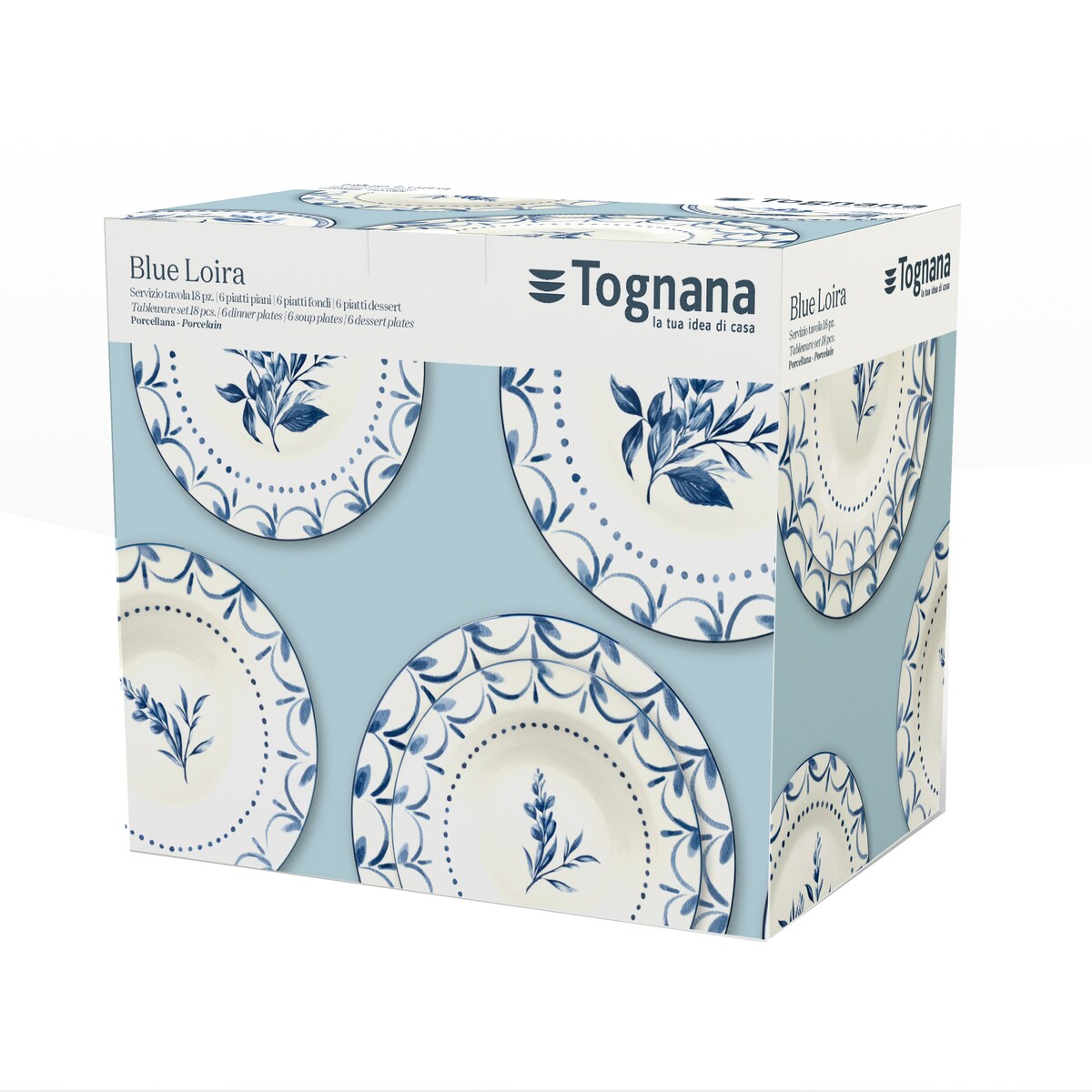 Blue Loira Zestaw Obiadowy 18 szt