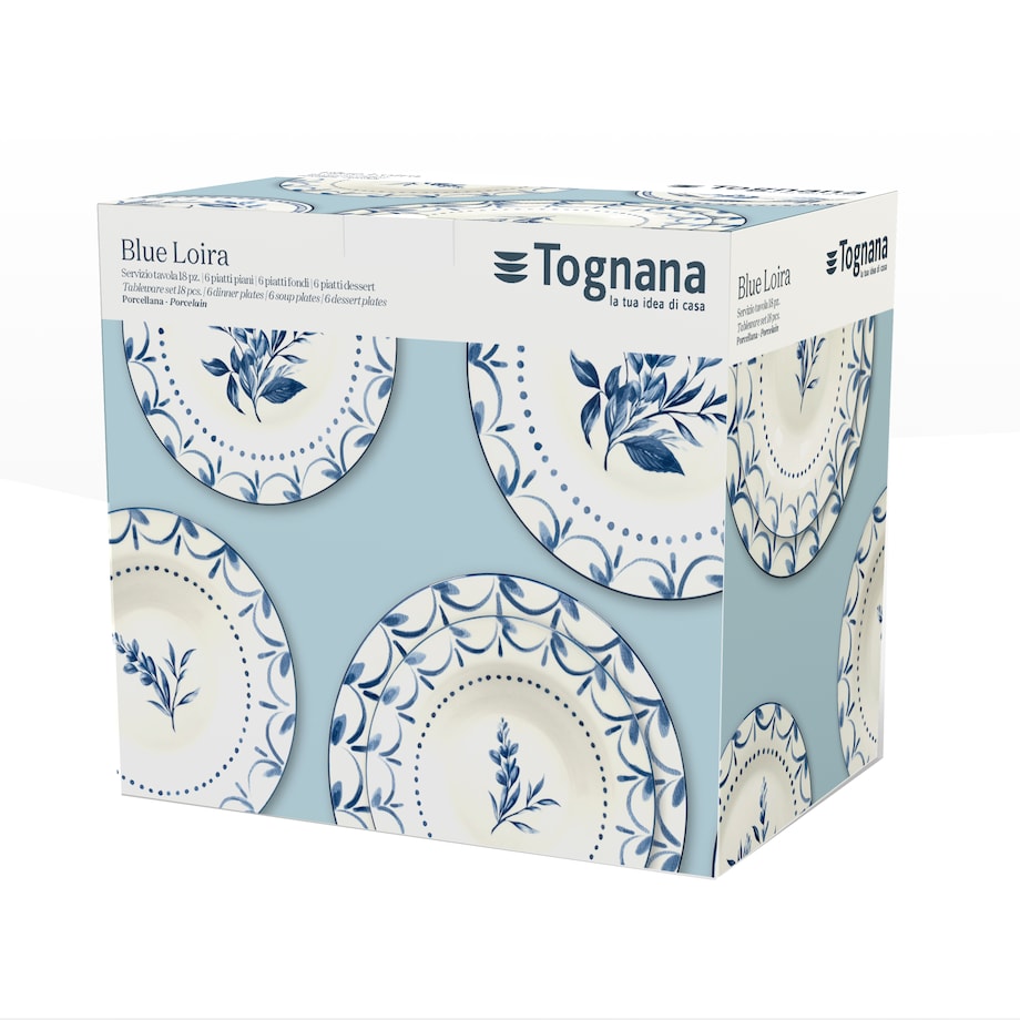 Blue Loira Zestaw Obiadowy 18 szt