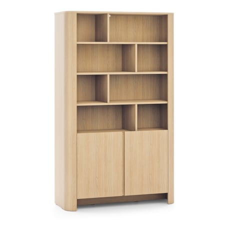 Regał pojemny o zaokrąglonych kształtach, Dąb Vincenza