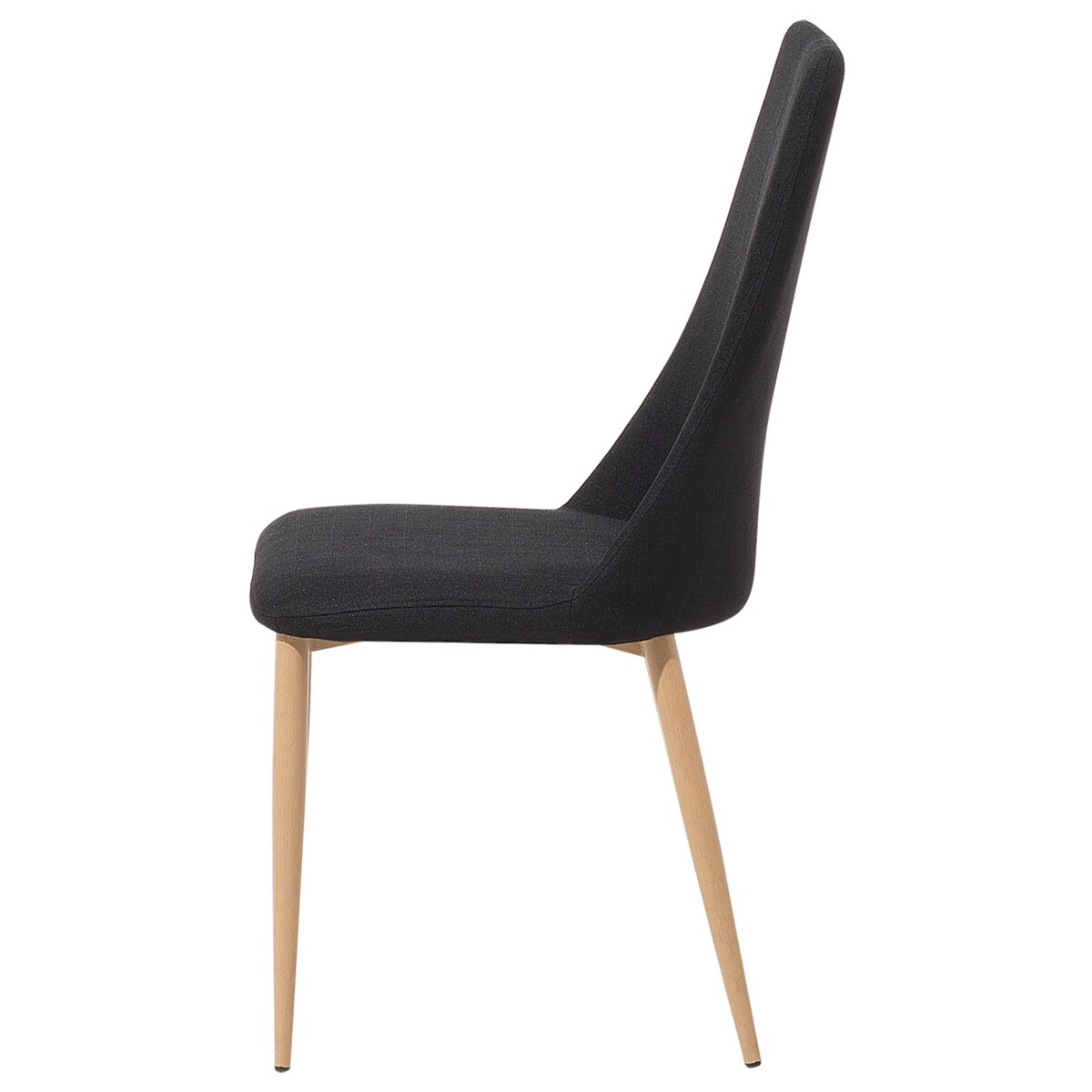 Zestaw 2 krzeseł do jadalni czarny CLAYTON