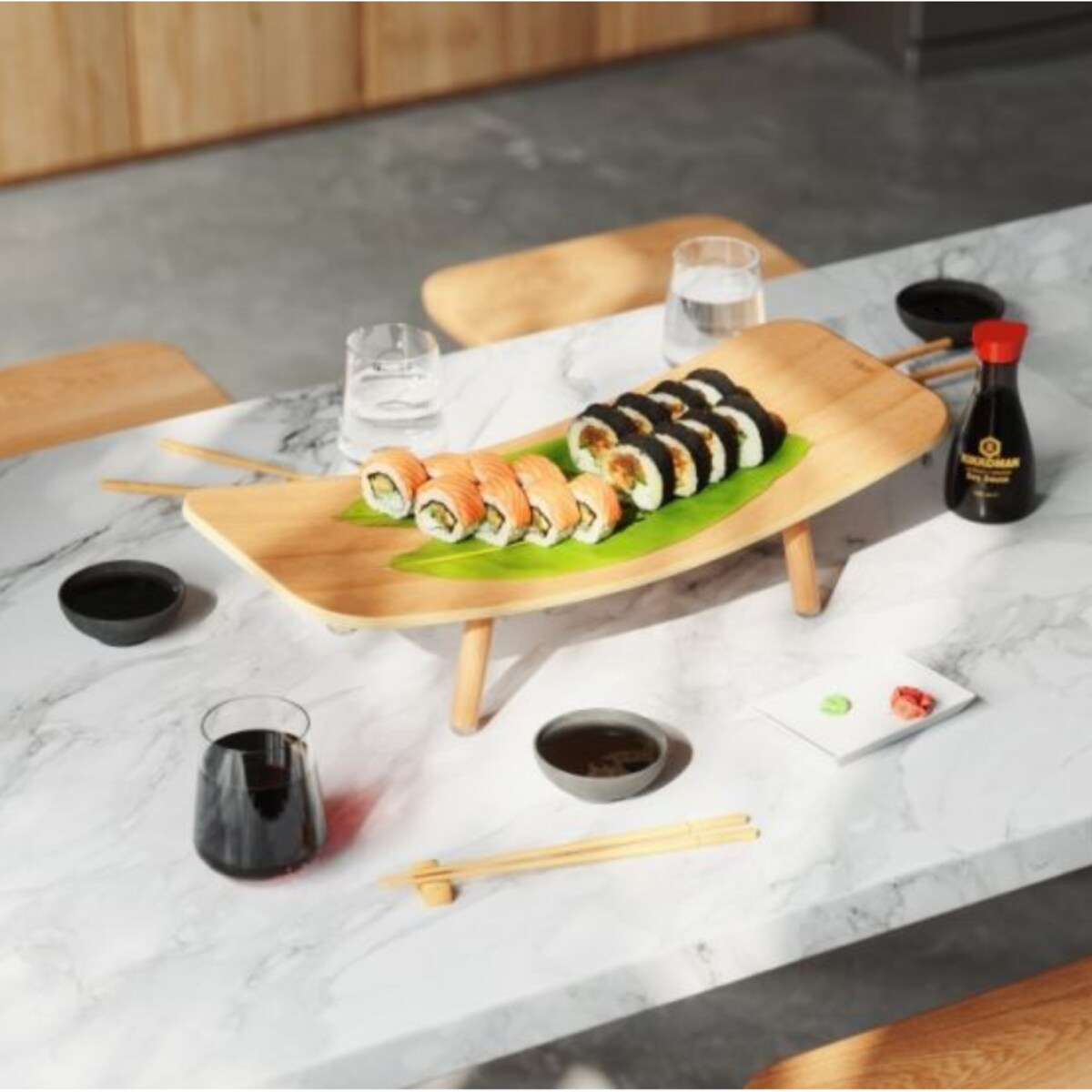 Stojak na wino (jasny) Vinola Umbra