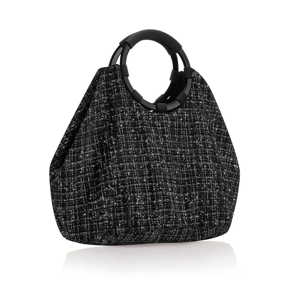 Torba LOOPBAG HOBO, bouclé black