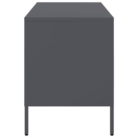 vidaXL Szafka RTV, antracytowa, 68x39x50,5 cm, stalowa