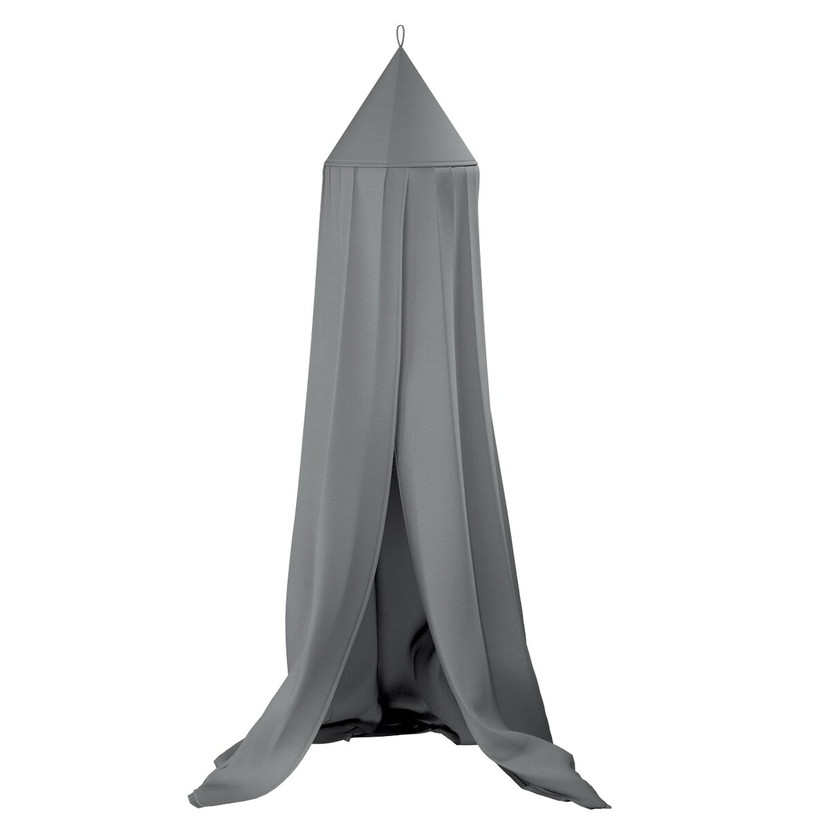 Baldachim do łóżeczka, szary, fi 50cmx230cm, Happiness