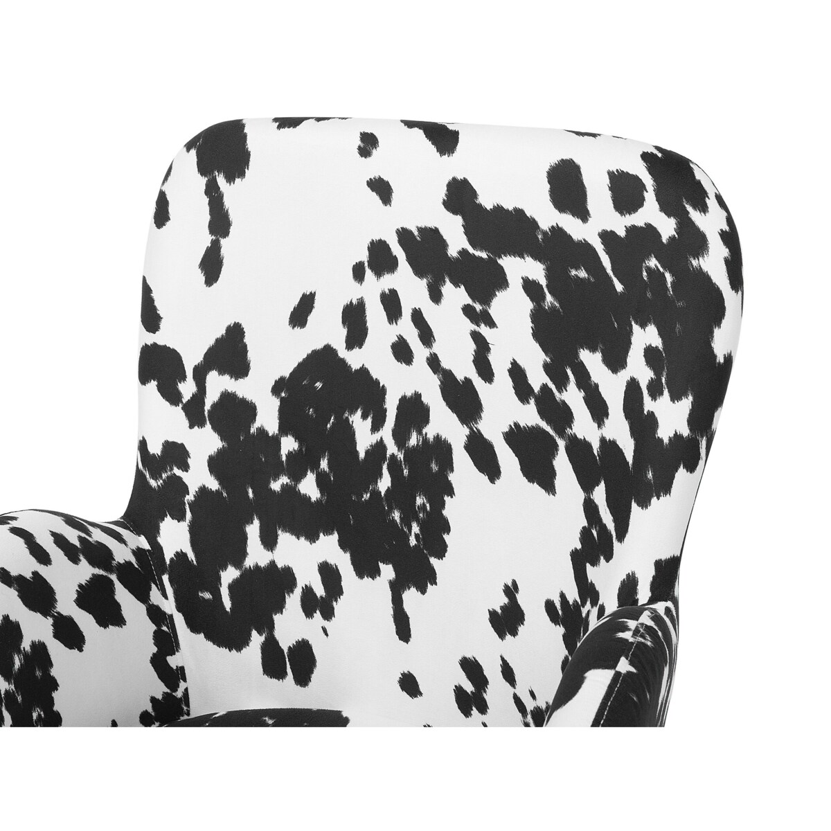 Fotel czarno-biały BJARN