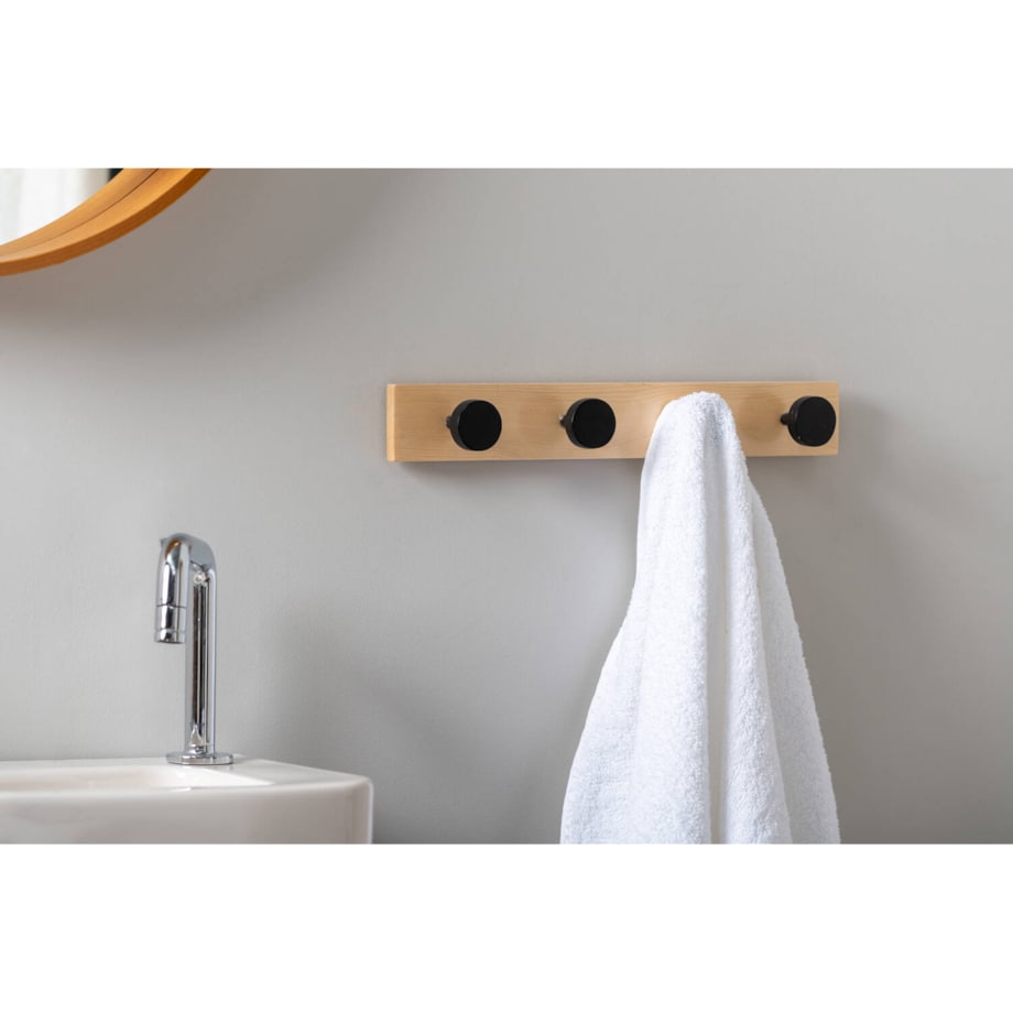 Wieszak na ubrania na ścianę KNOBS, 40 cm