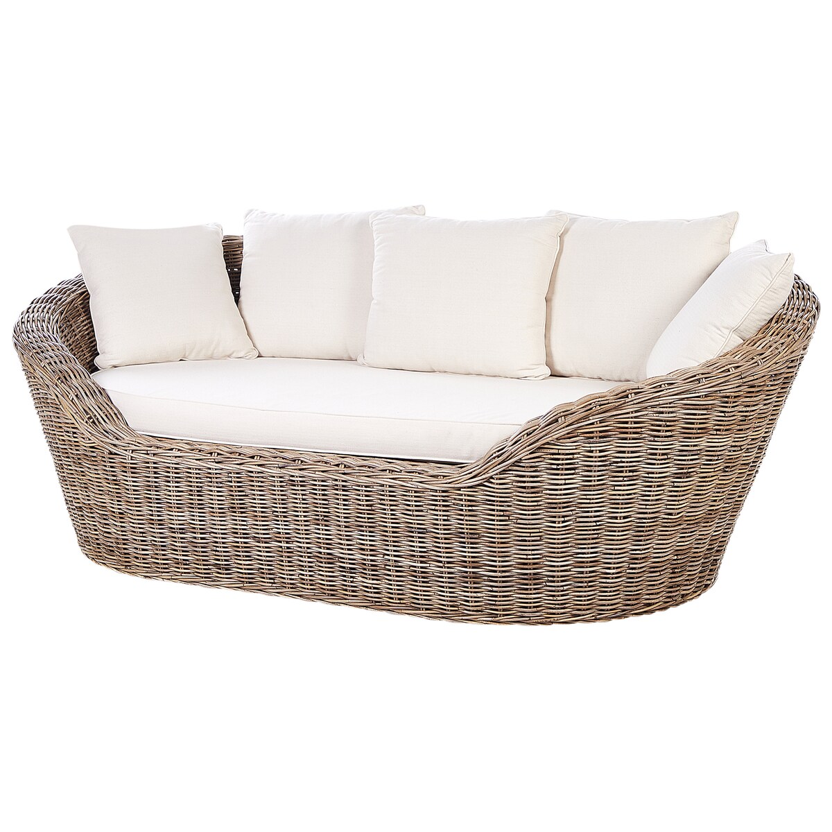 Łóżko ogrodowe CAVO Rattan Naturalny