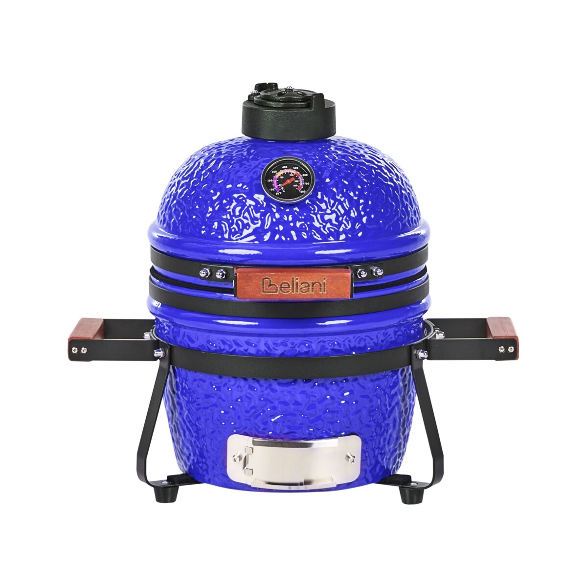 Mini grill węglowy KAMADO Ceramika Niebieski