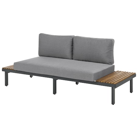 Sofa ogrodowa dla 2 osób FIVIZZANO Drewno akacjowe Ciemnoszary
