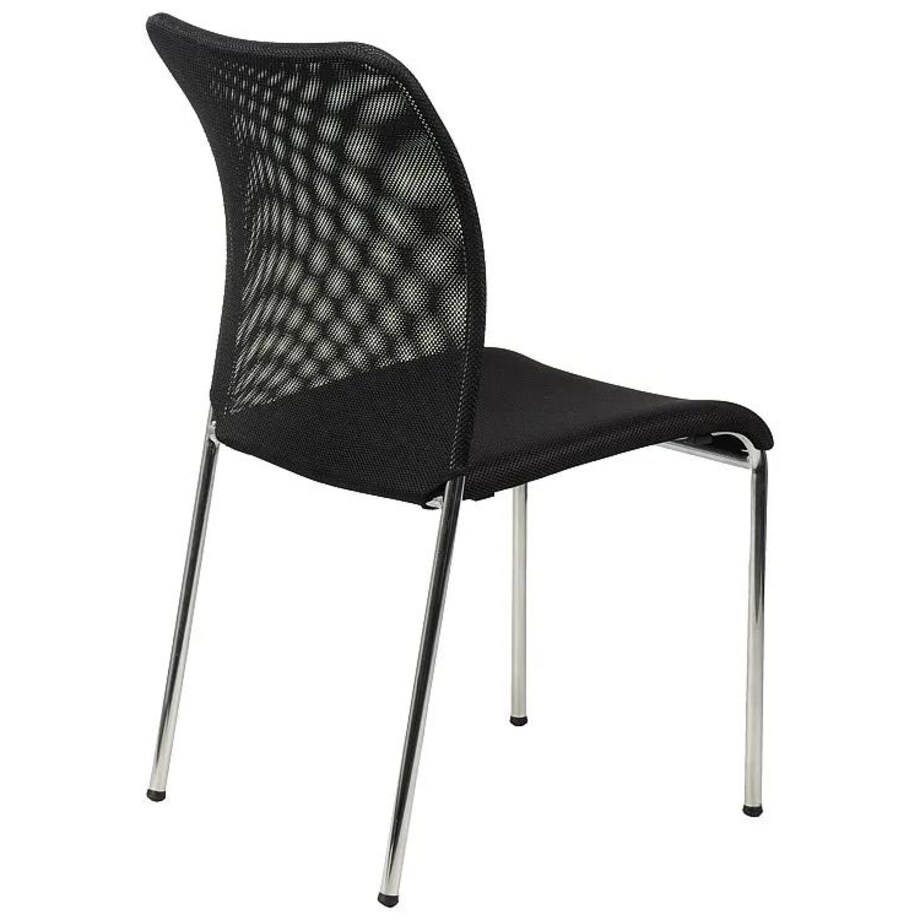 Krzesło biurowe HN-7502 czarne/chrom