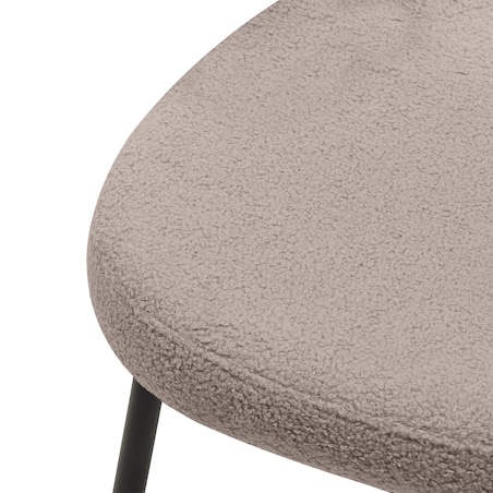 Krzesło IGUNIA 75x58x57 cm brązowoszare/czarne nóżki