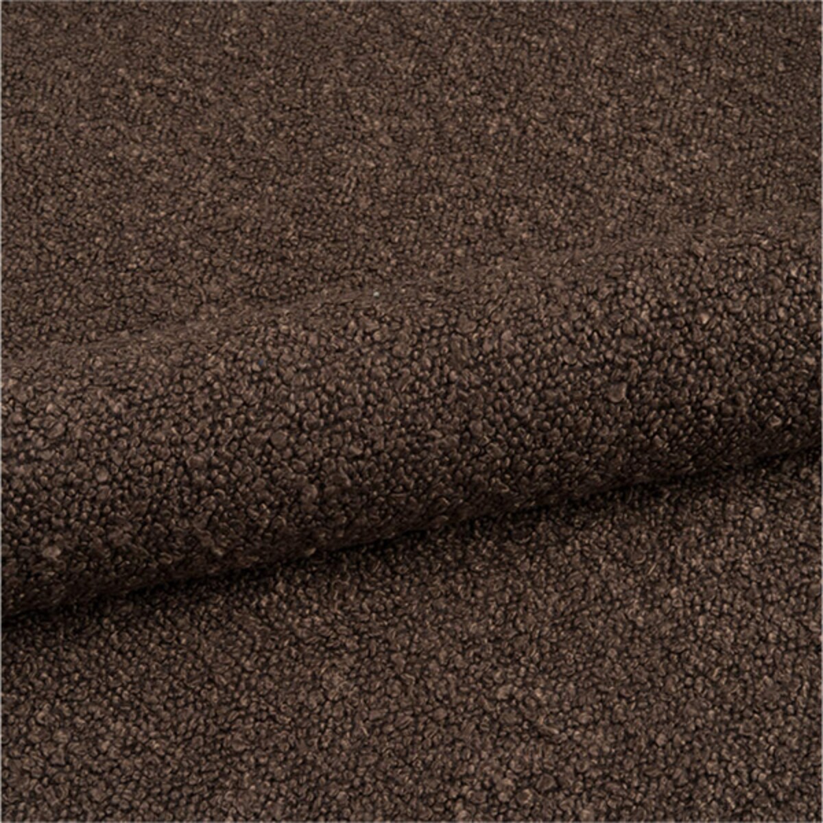 Poszewka BOUCLE z dekoracyjnym rantem BC2080 | brązowy - 40 x 40 cm