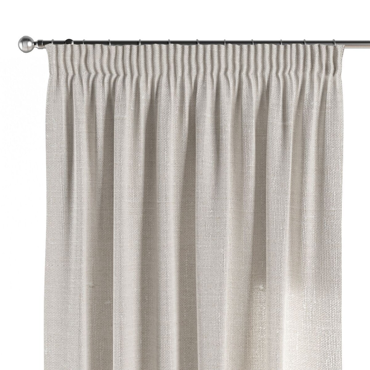 Zasłona na taśmie marszczącej 1 szt. 130x260 śmietankowy biały