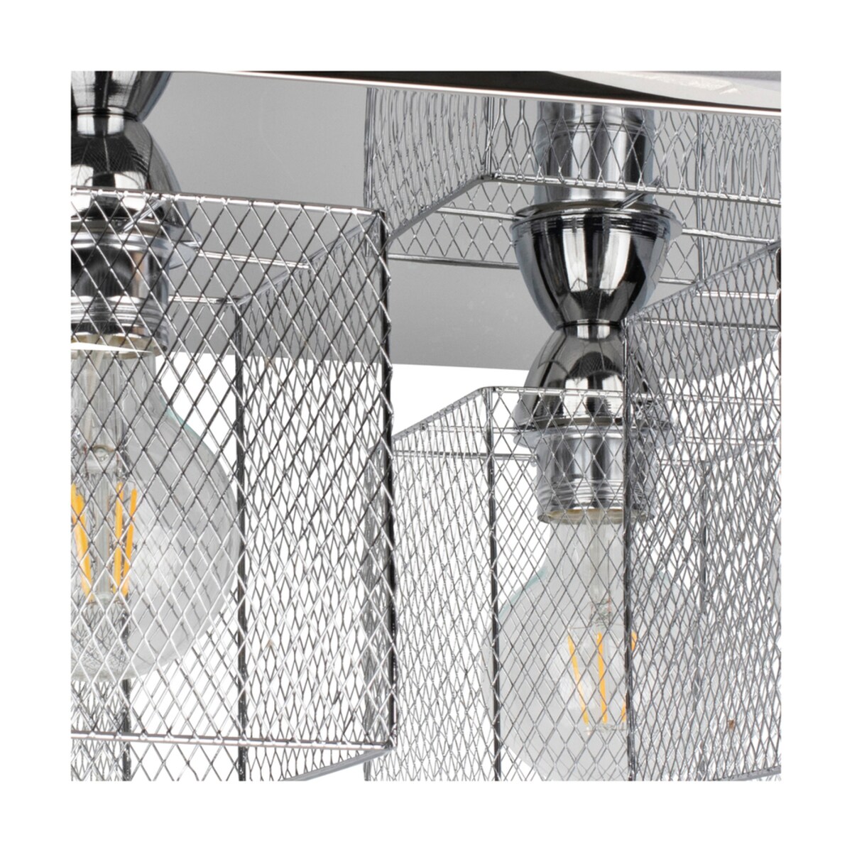 Lampa Sufitowa BRITOP Lighting 4xE27 25W Klasyczne Połączenie Chromu z Chromowanymi Kloszami, Polski Producent, 1 szt.