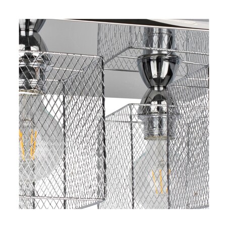 Lampa Sufitowa BRITOP Lighting 4xE27 25W Klasyczne Połączenie Chromu z Chromowanymi Kloszami, Polski Producent, 1 szt.