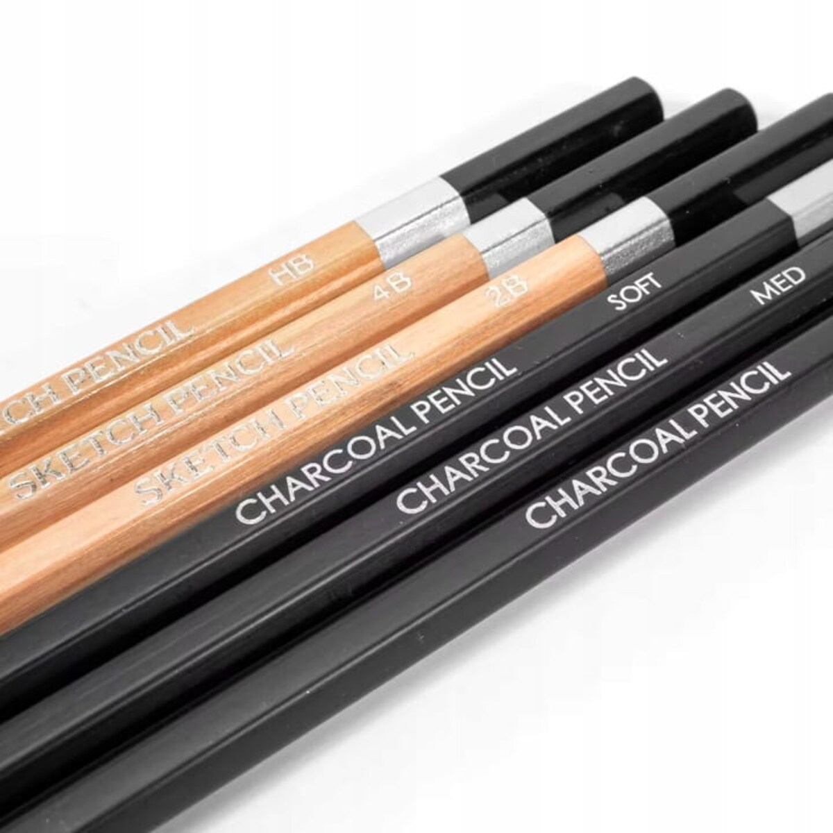 ZESTAW OŁÓWKÓW DO SZKICOWANIA RYSOWANIA PROFESJONALNY 18 el OŁÓWKI WĘGIEL