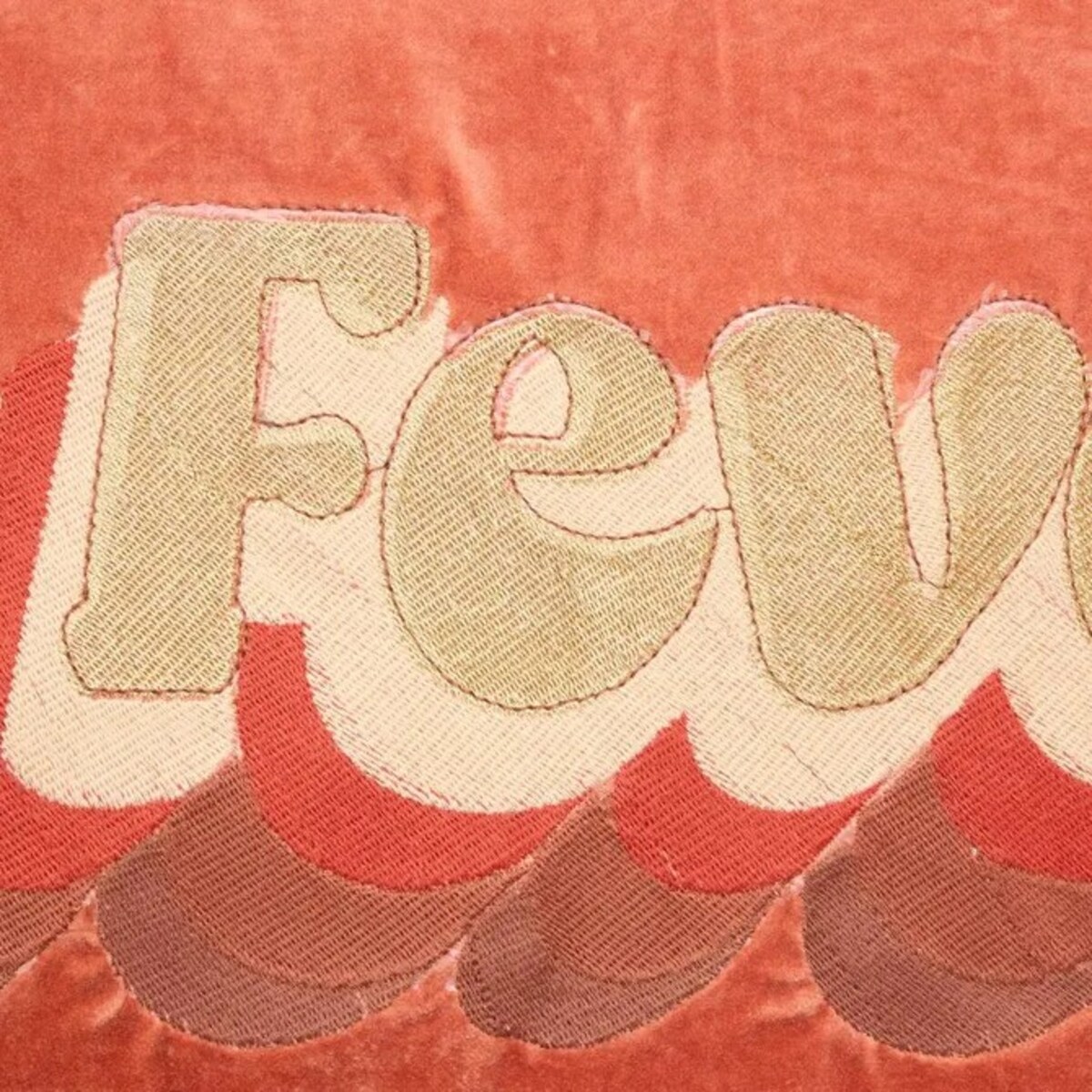 Poduszka futrzana, pomarańczowa, Fever, 38x58 cm
