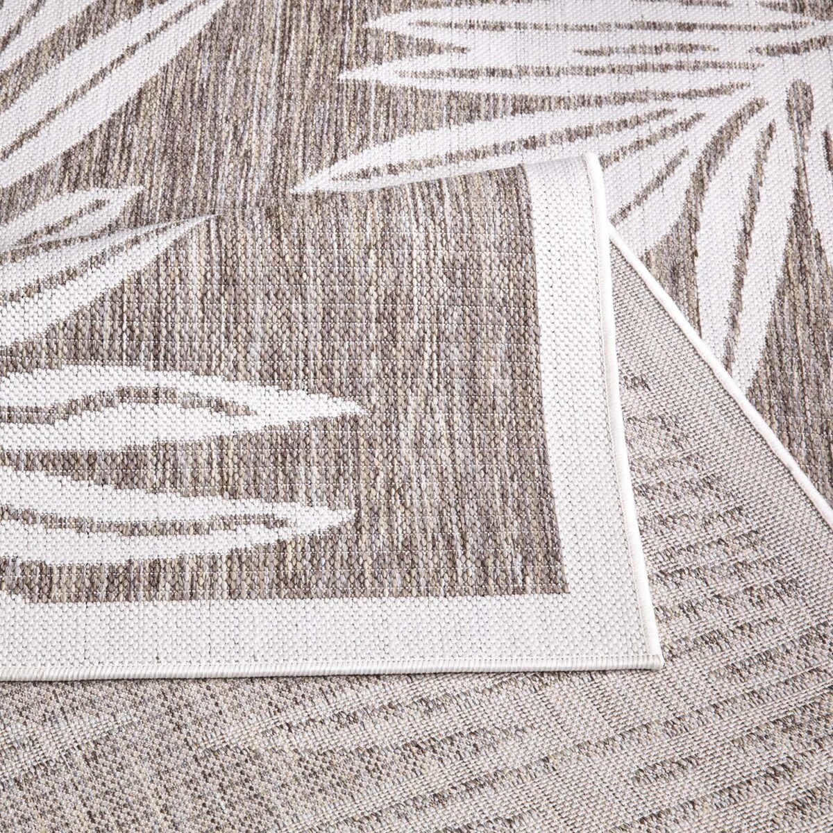 Dywan na zewnątrz i do wnętrz roślinny Sunny 4680 Beż Krem 80x250