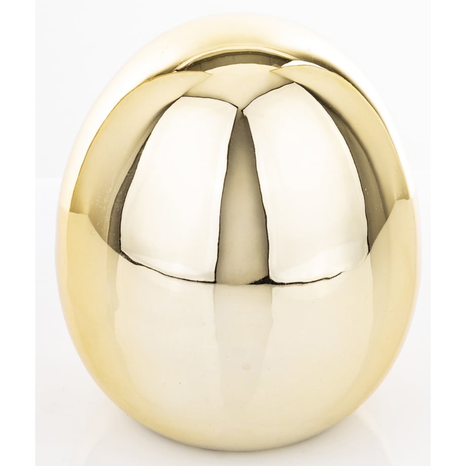 Dekoracja - złote jajko 12x10 cm z dolomitu VANRO - II