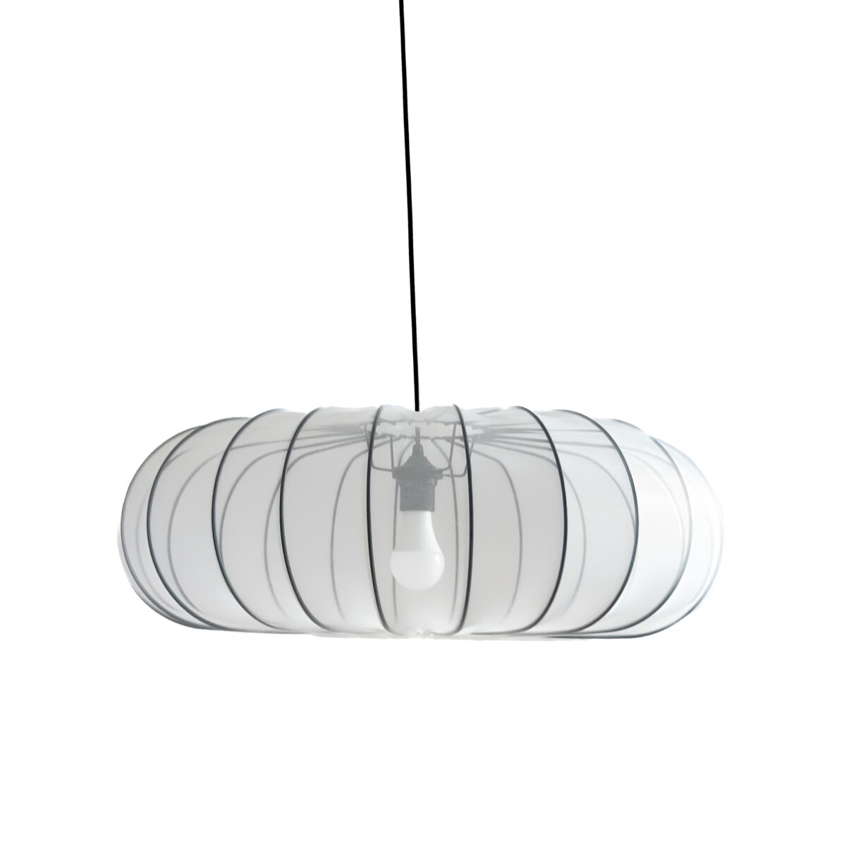 Abażur Donut Biały MIST Black 22x64