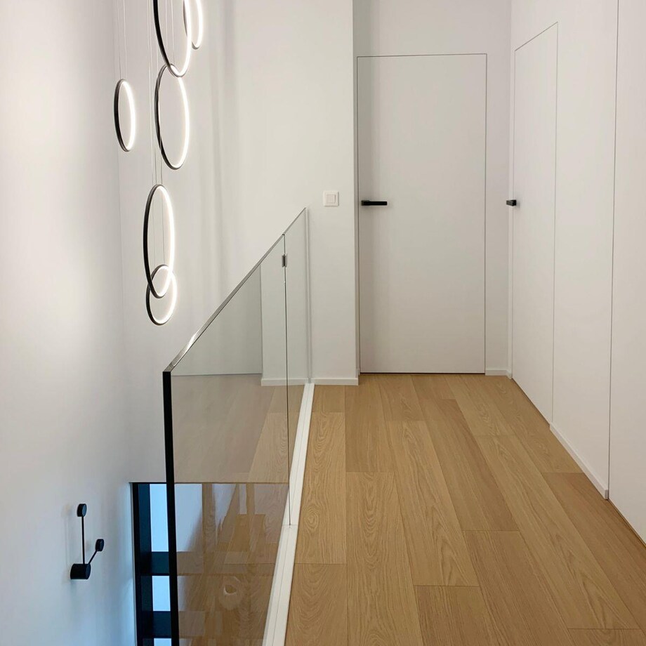 Lampa wisząca Ledowe Okręgi No.8 90cm 4k biała_ściemnialna